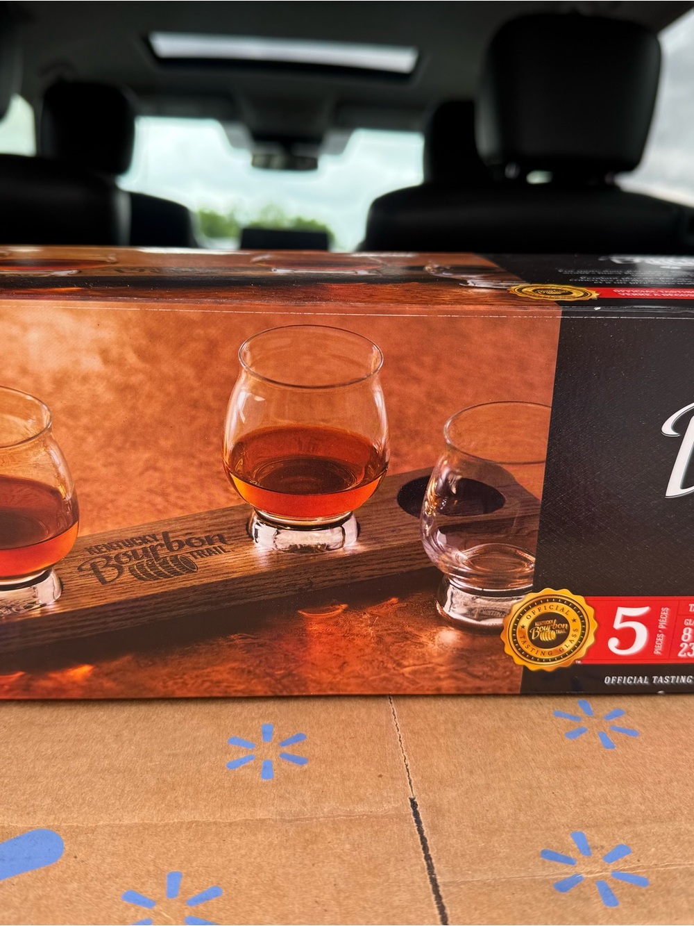 Kentucky Bourbon Tasting Flight Glass Set - Amber